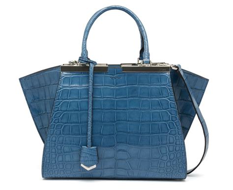 fendi crocodile petite 3 jours tote